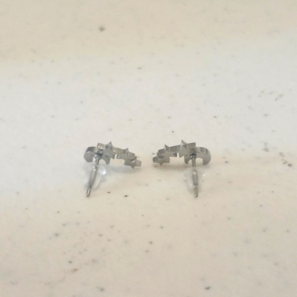 NEW 🌙🌠Tiny hypoallergenic studs sun moon stars celestial pierced earrings - Picture 5 of 6